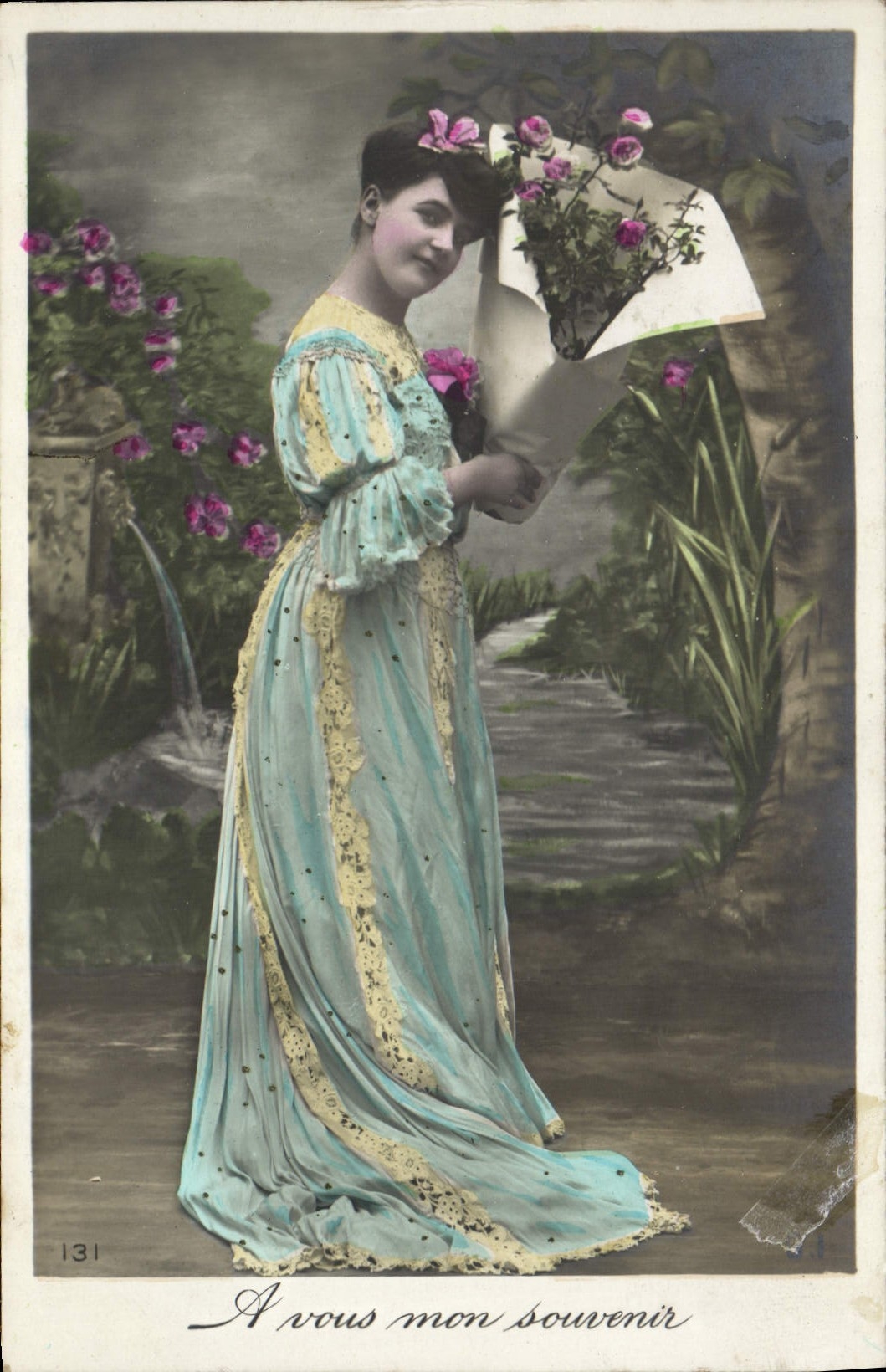 VINTAGE POSTCARD Fantasy Woman