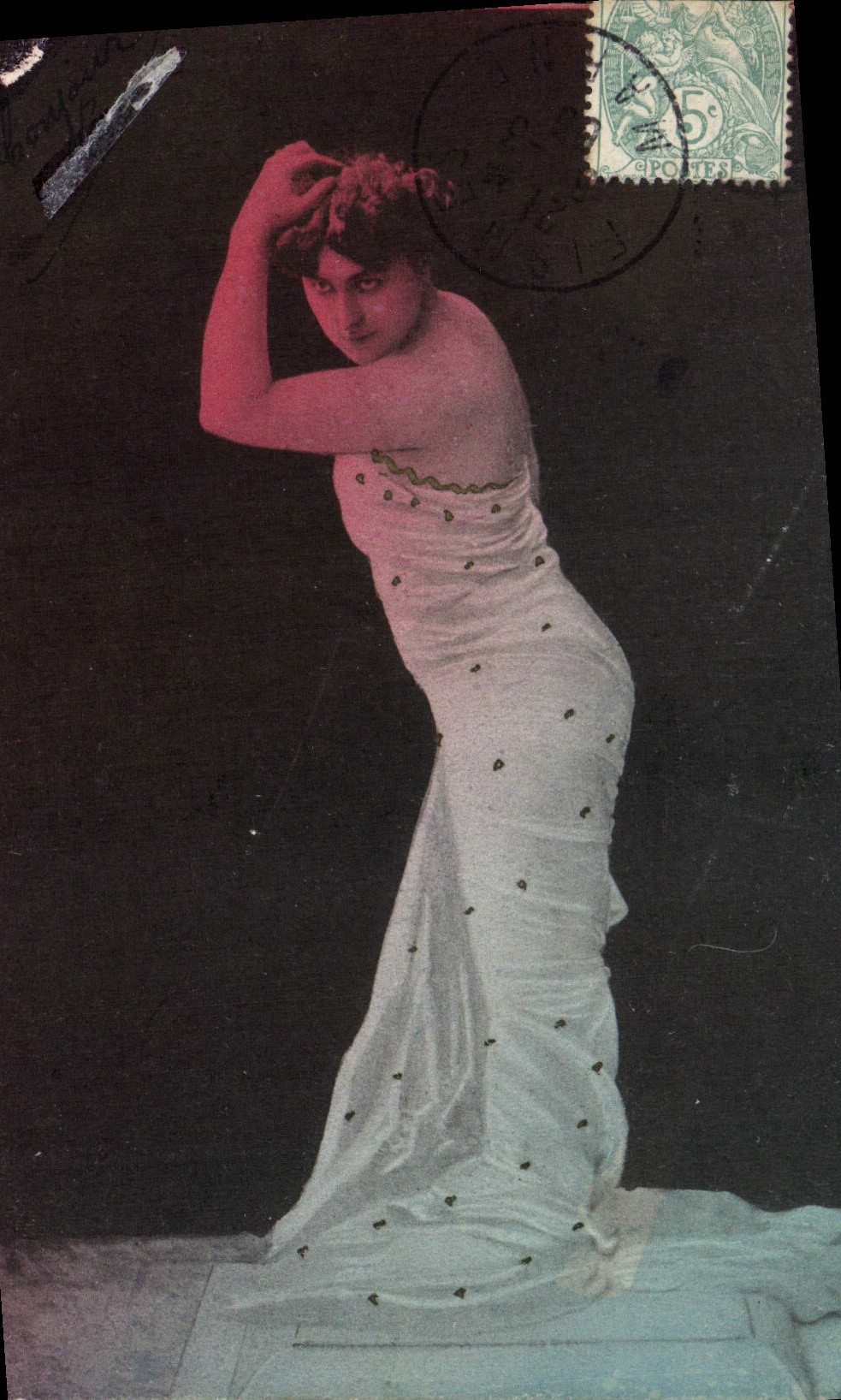 VINTAGE POSTCARD Fantasy Woman