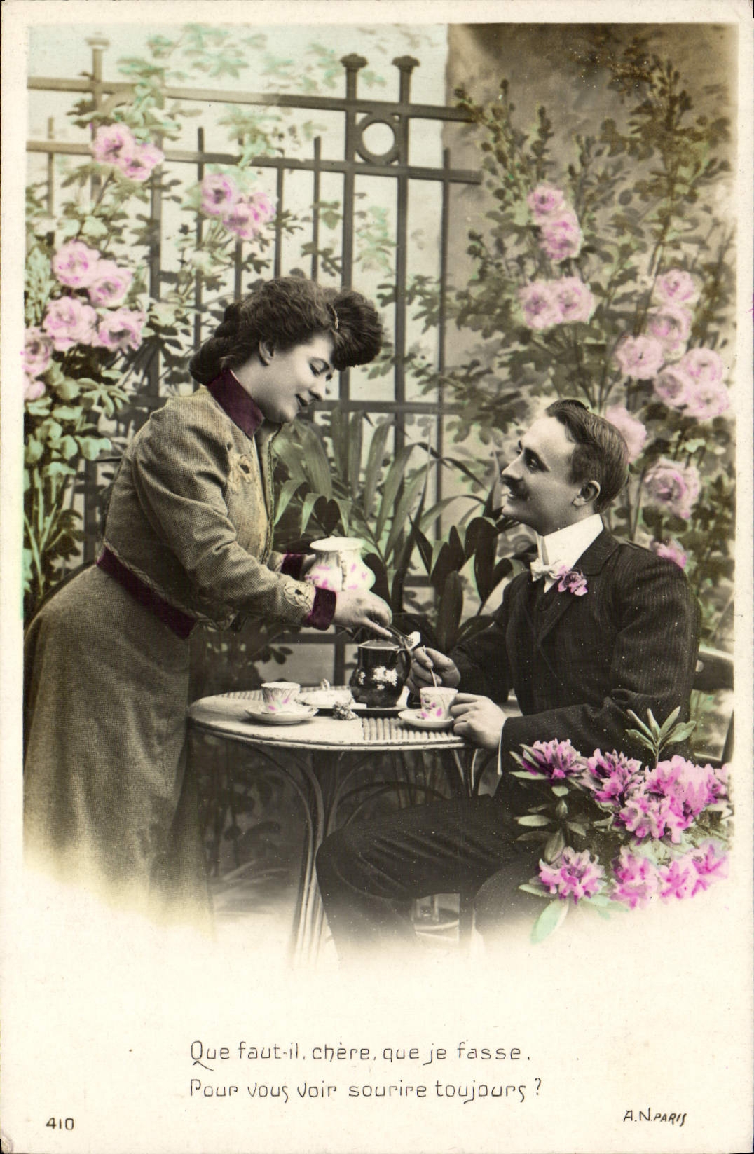 VINTAGE POSTCARD Fantasy Woman