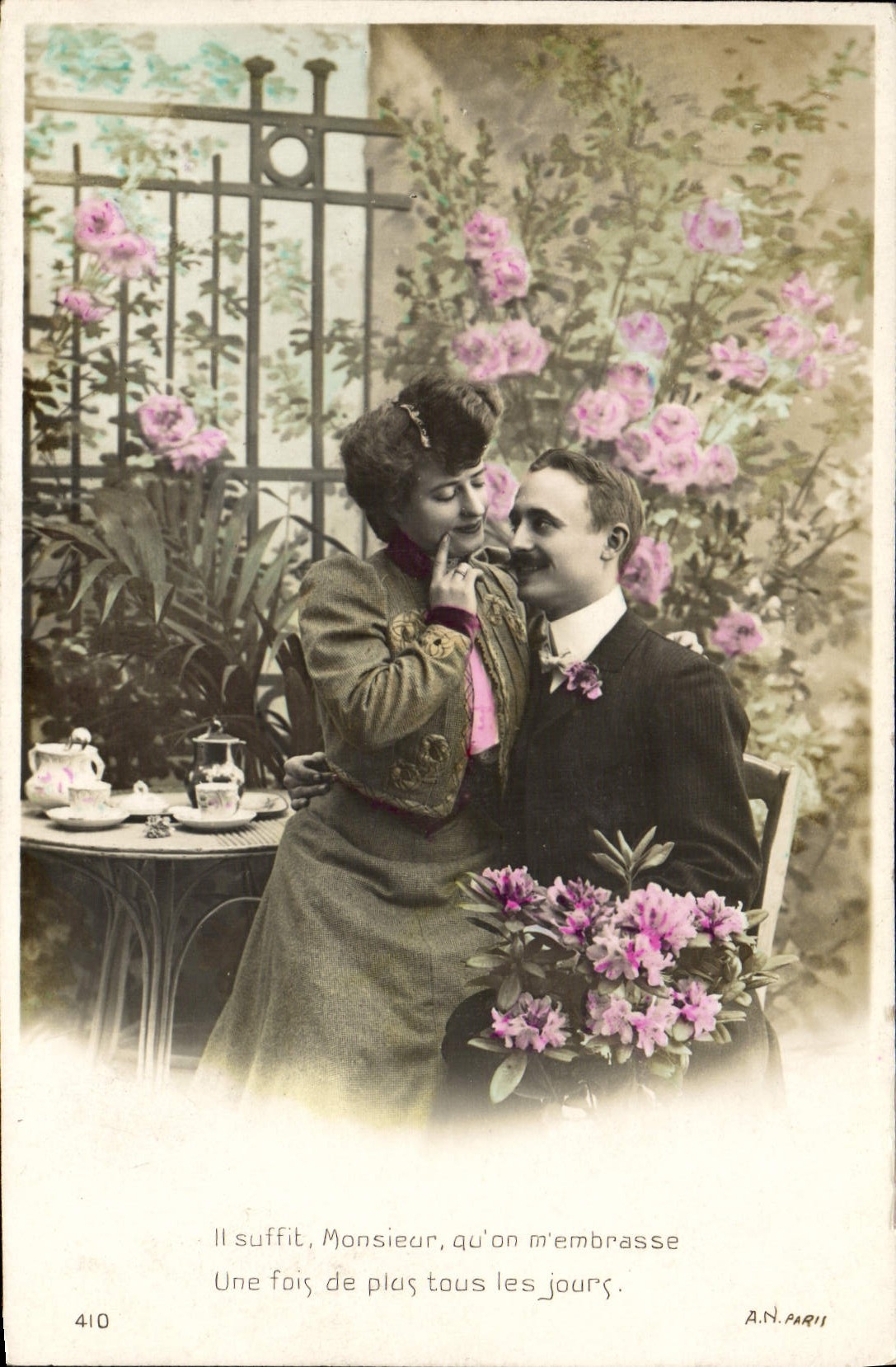 VINTAGE POSTCARD Fantasy Woman