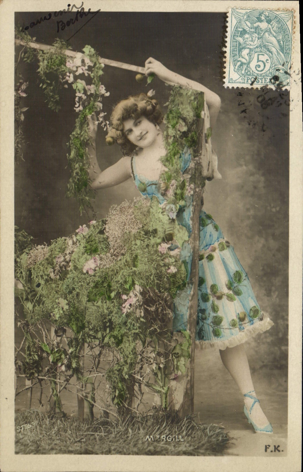 VINTAGE POSTCARD Fantasy Woman