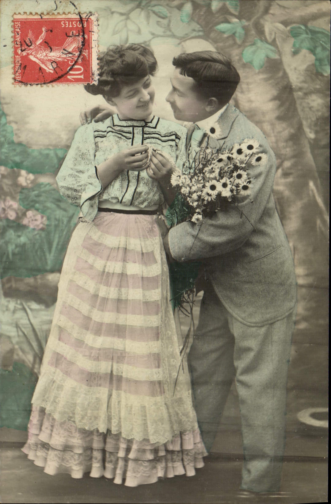 VINTAGE POSTCARD Fantasy Woman