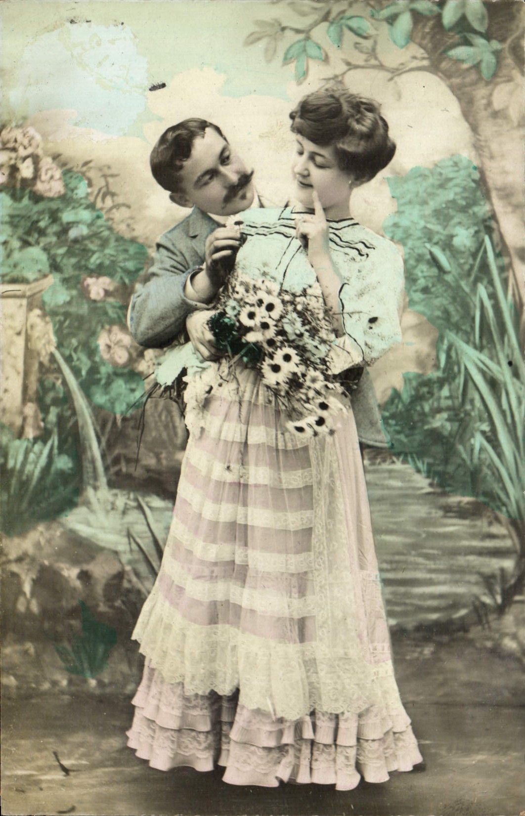 VINTAGE POSTCARD Fantasy Woman