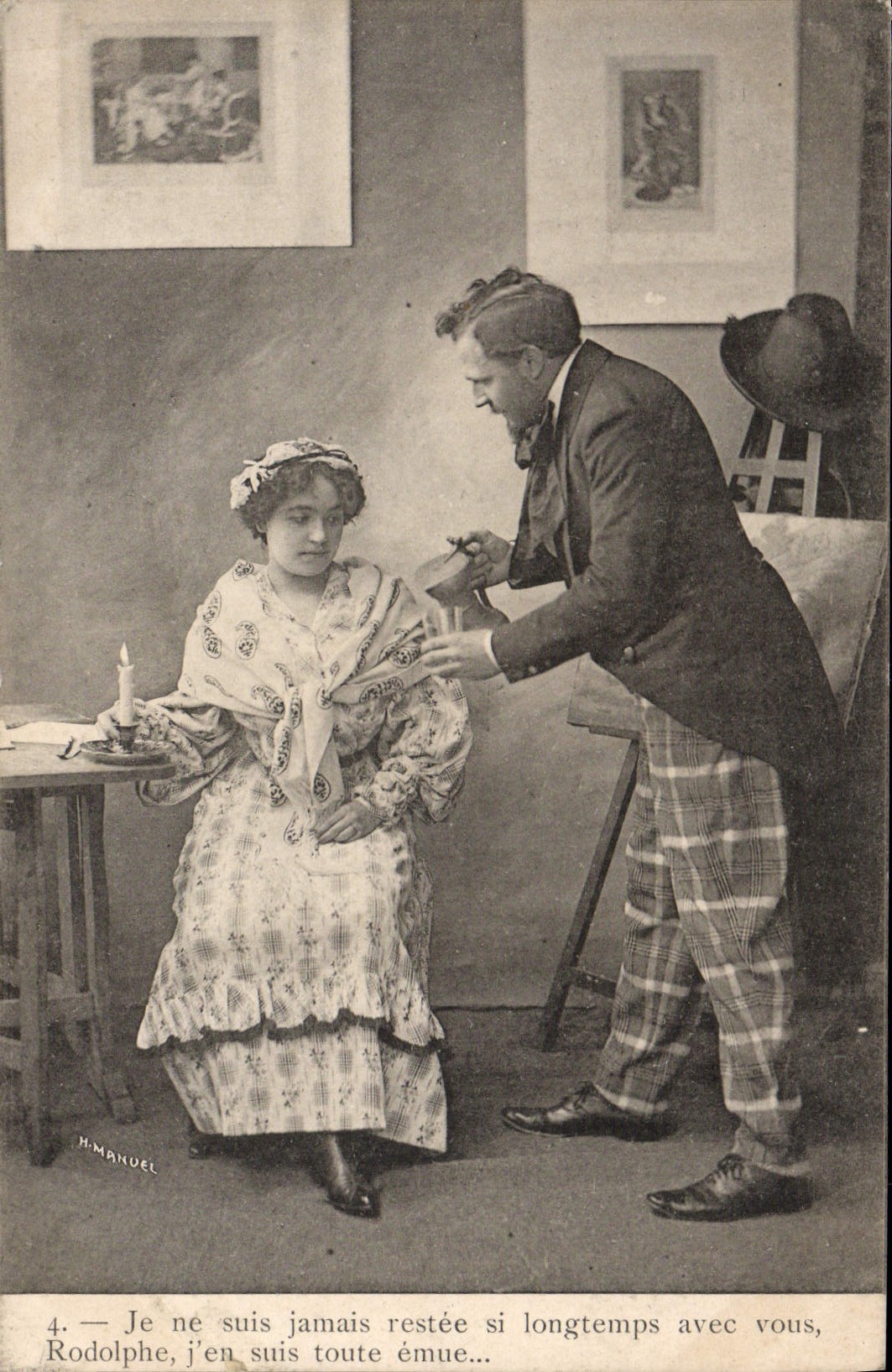 VINTAGE POSTCARD Fantasy Woman