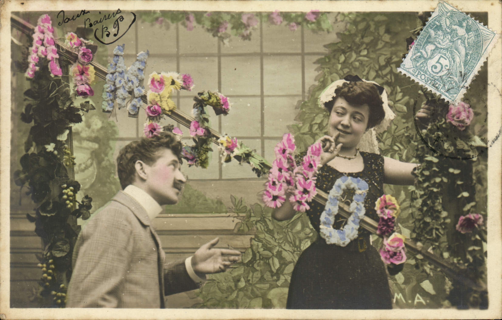 VINTAGE POSTCARD Fantasy Woman