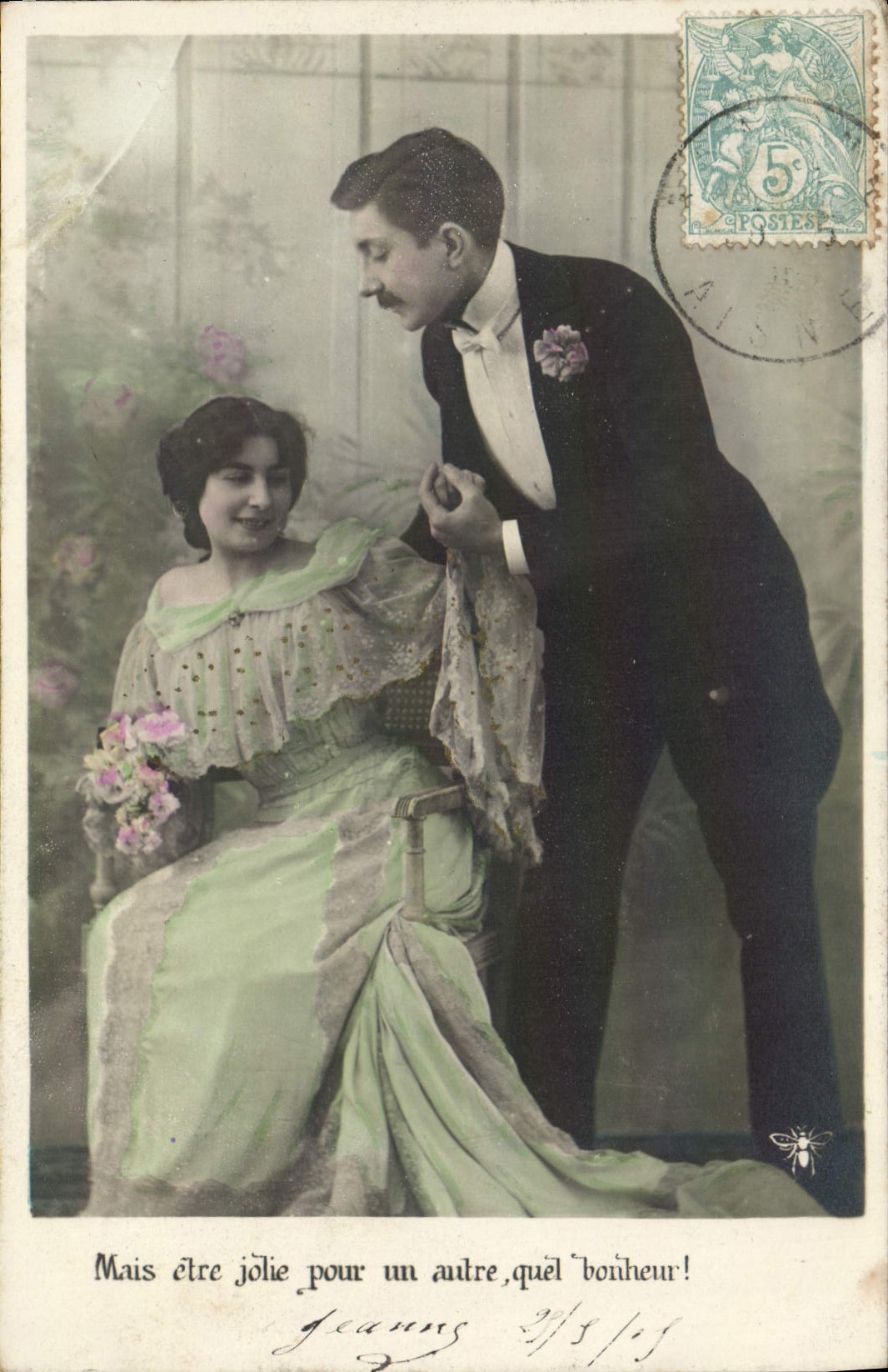 VINTAGE POSTCARD Fantasy Woman