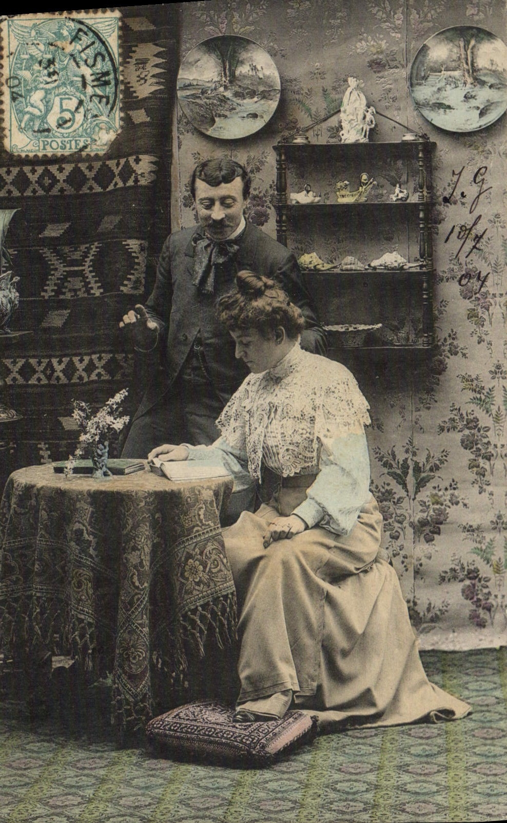 VINTAGE POSTCARD Fantasy Woman