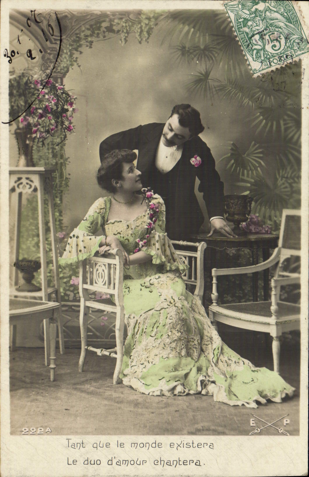 VINTAGE POSTCARD Fantasy Woman