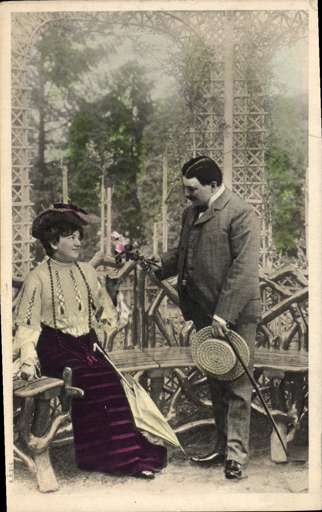 VINTAGE POSTCARD Fantasy Woman