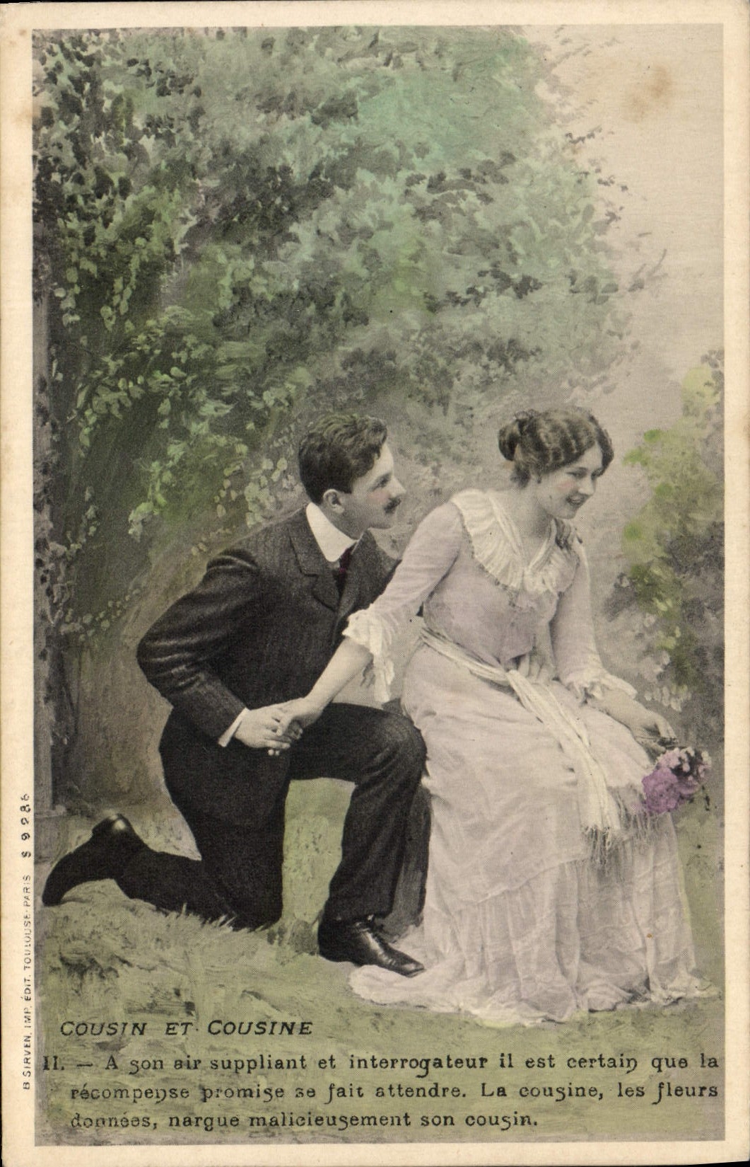 CPA Fantaisie Cousin et cousine