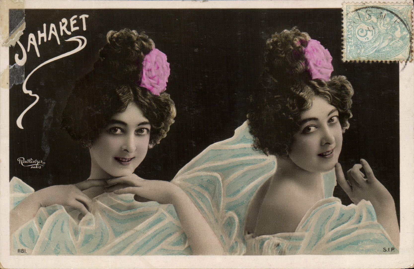 VINTAGE POSTCARD Fantasy Jaharet Women