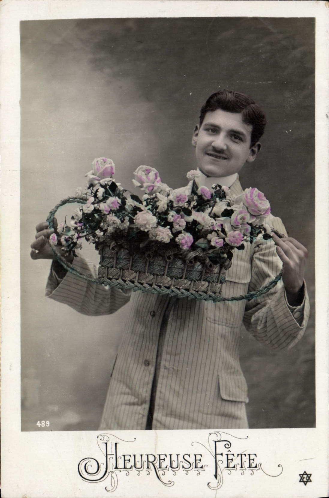 VINTAGE POSTCARD Fantasy Man