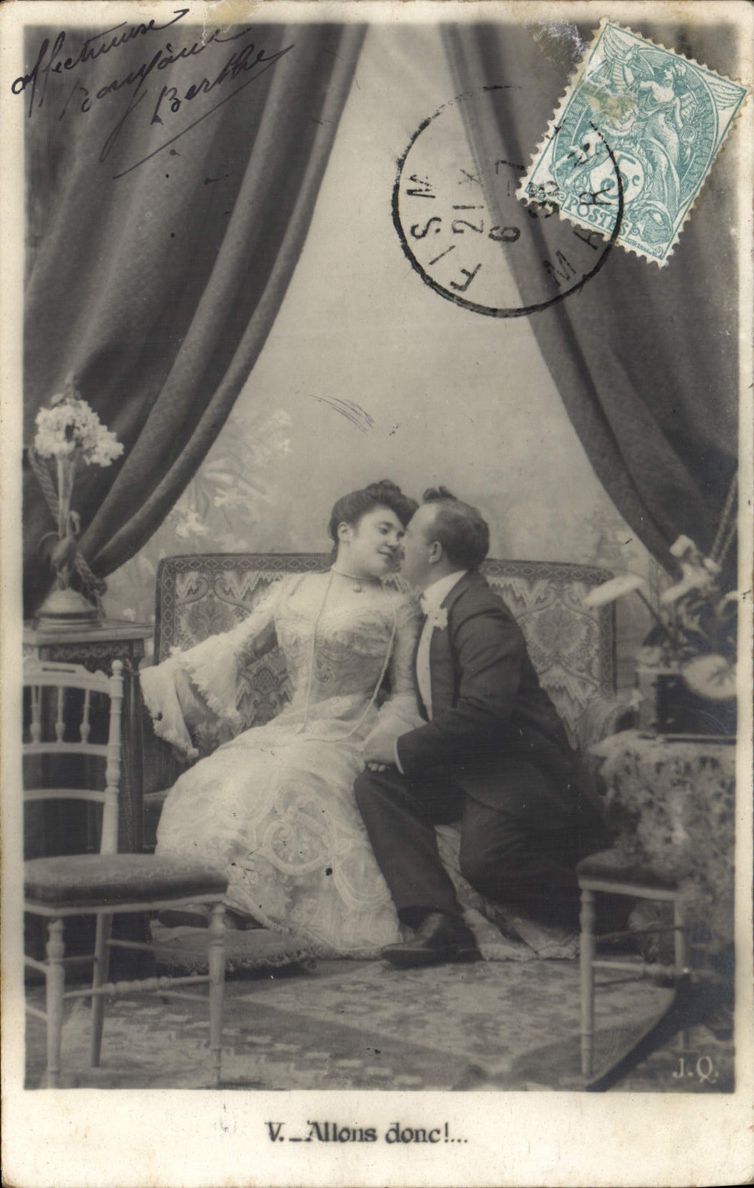 VINTAGE POSTCARD Fantasy Woman