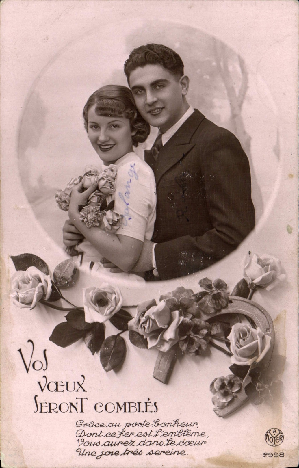 VINTAGE POSTCARD Fantasy Woman