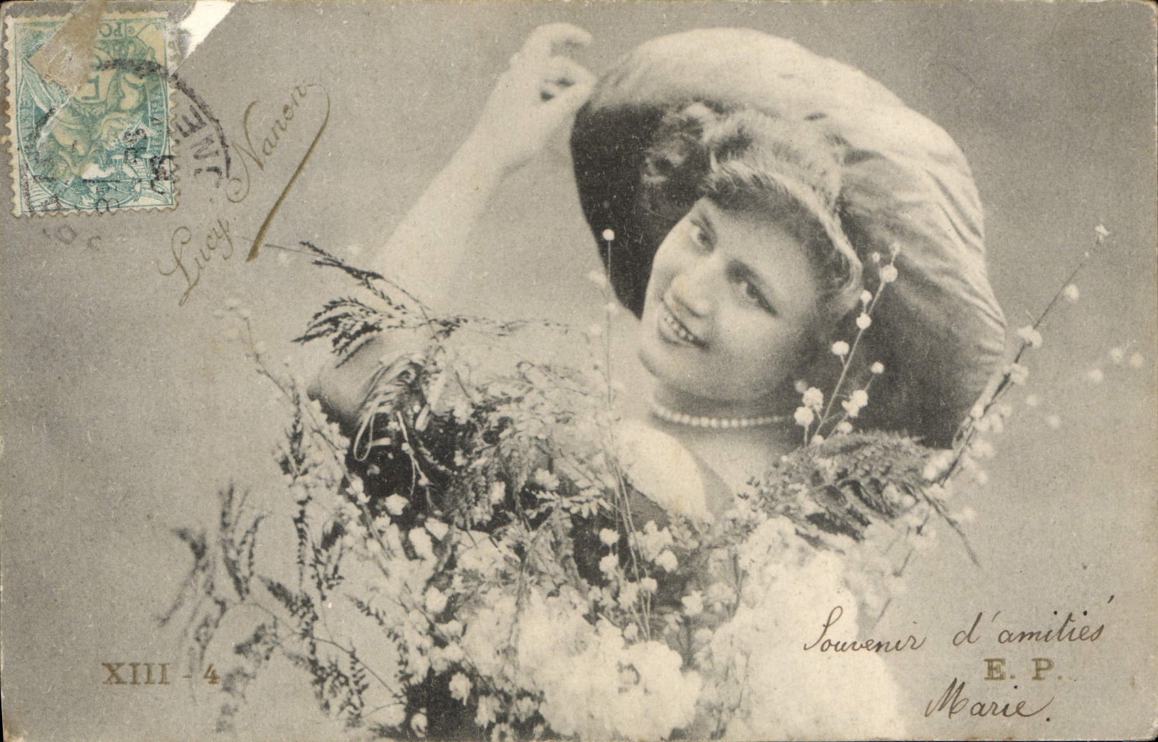 VINTAGE POSTCARD Fantasy Woman