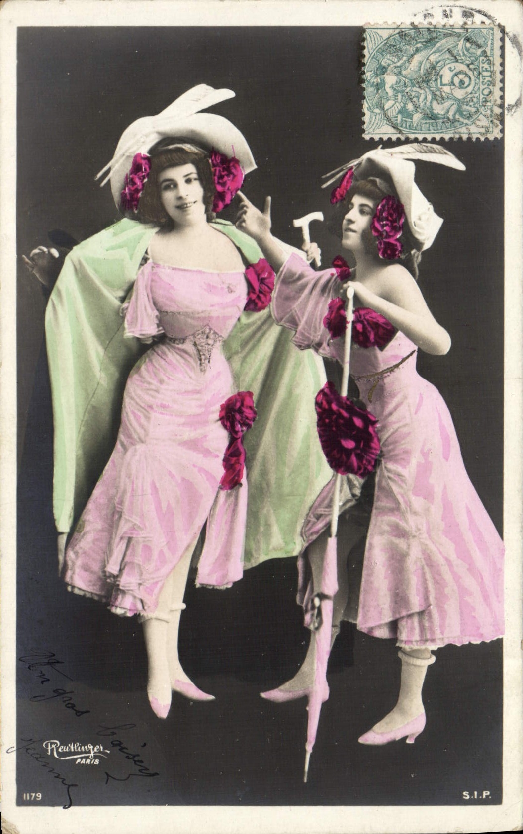 VINTAGE POSTCARD Fantasy Women