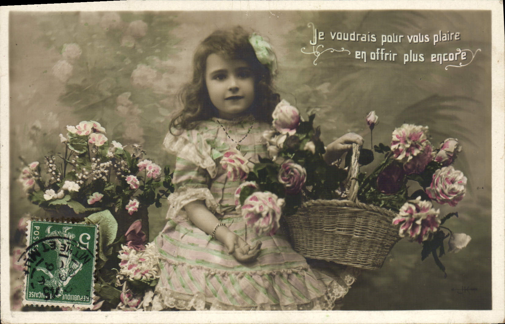 VINTAGE POSTCARD Fantasy Child
