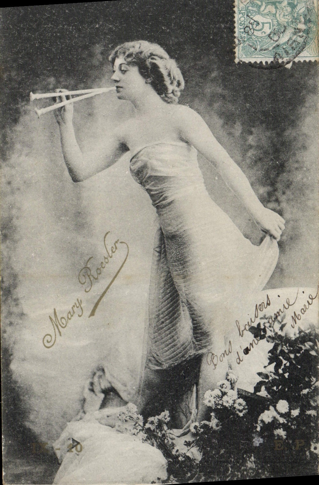 VINTAGE POSTCARD Fantasy Woman