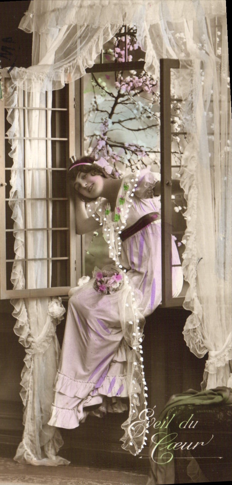 VINTAGE POSTCARD Fantasy Woman