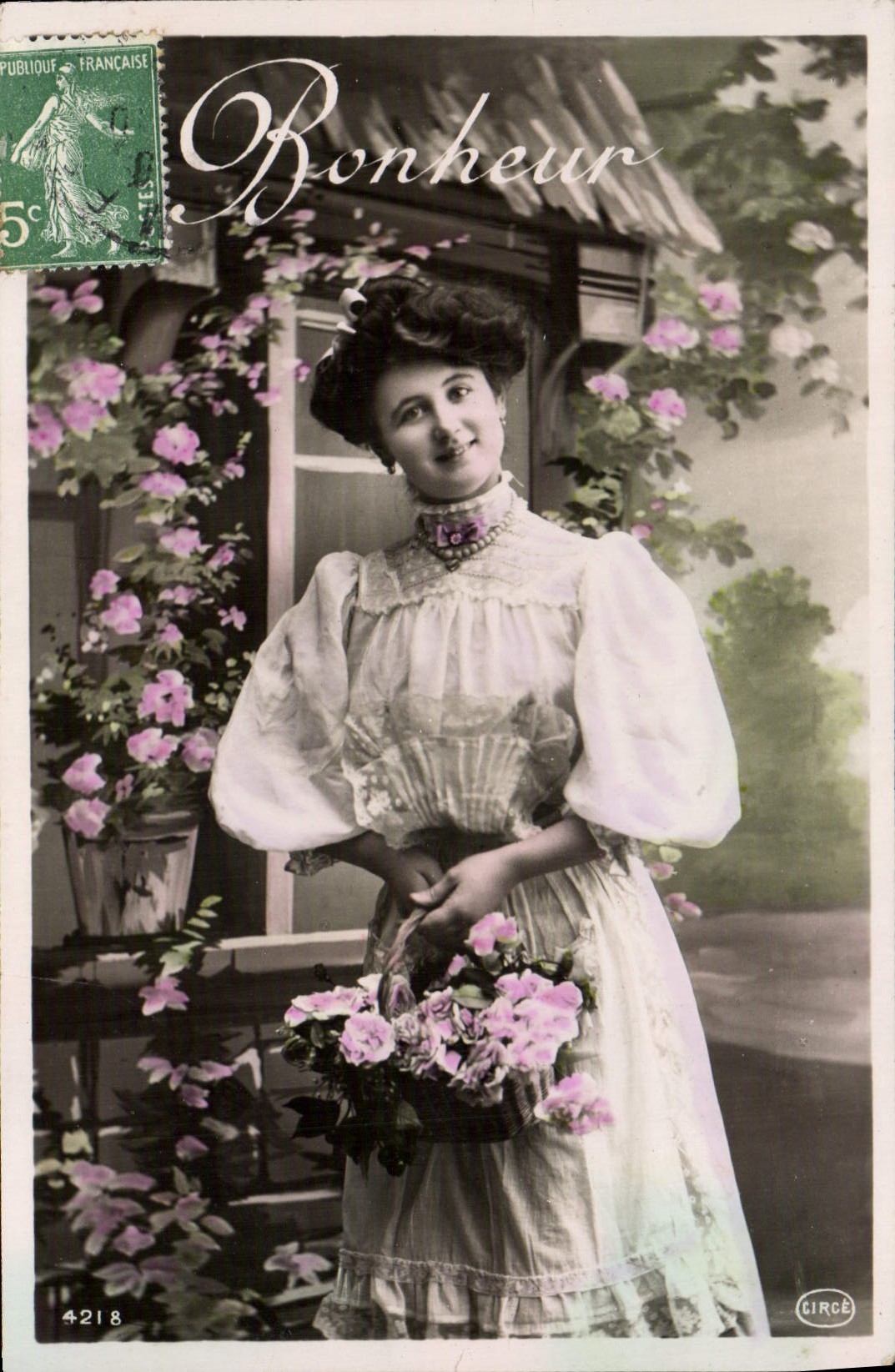 VINTAGE POSTCARD Fantasy Woman