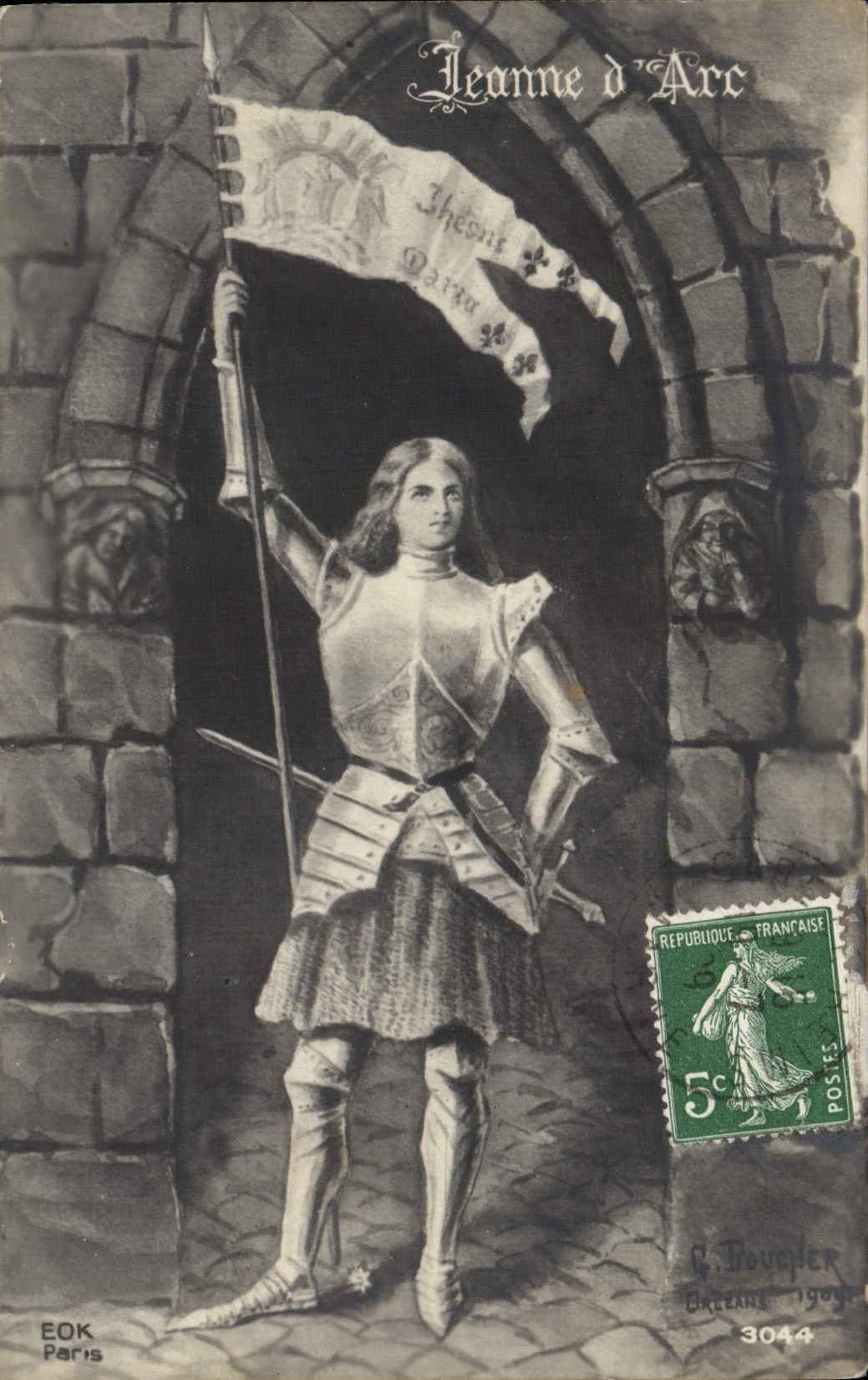CPA Fantaisie Jeanne d'Arc