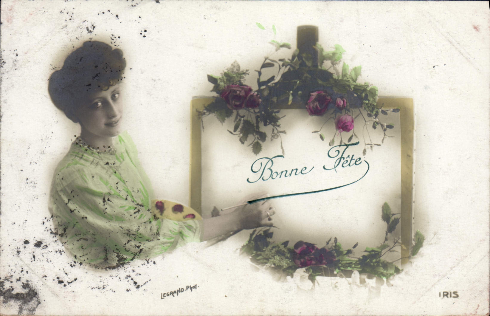 VINTAGE POSTCARD Fantasy Woman