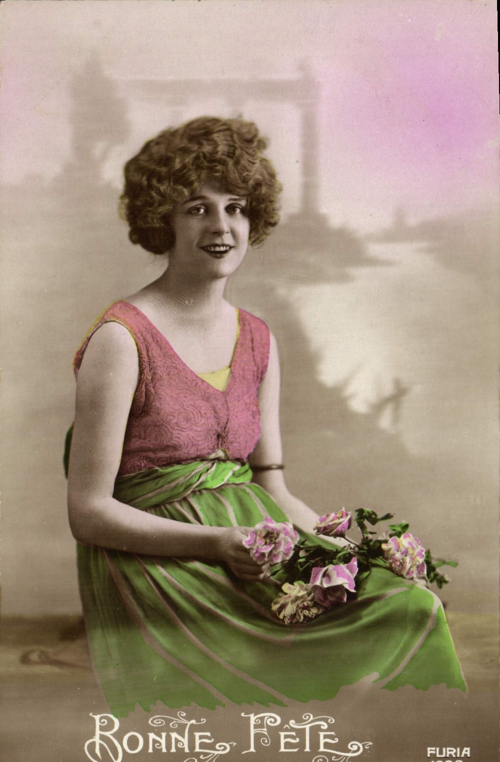 VINTAGE POSTCARD Fantasy Woman