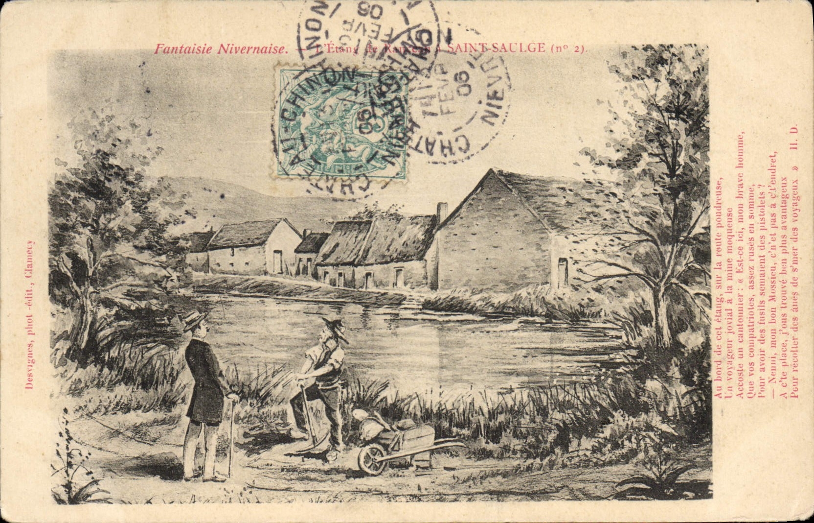 CPA Fantaisie Fantaisie Nivernaise Saint Saulge