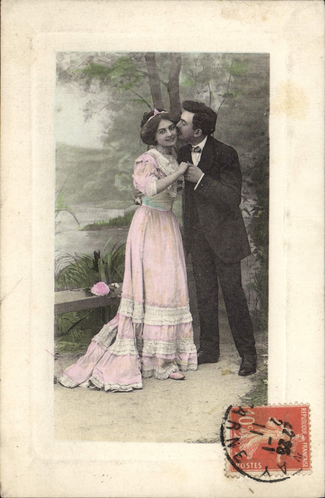 VINTAGE POSTCARD Fantasy Woman