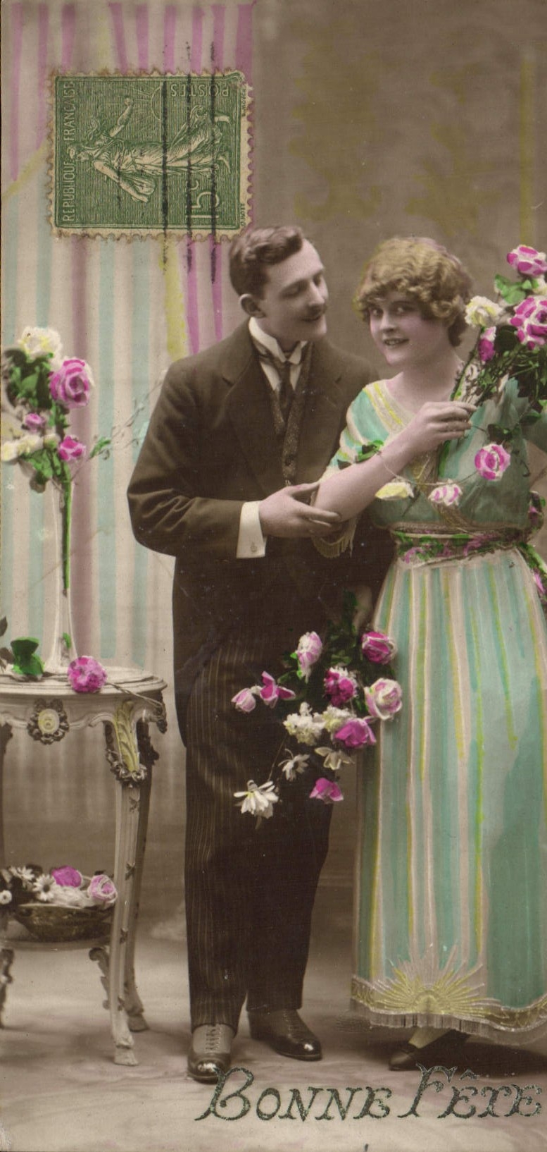 VINTAGE POSTCARD Fantasy Woman