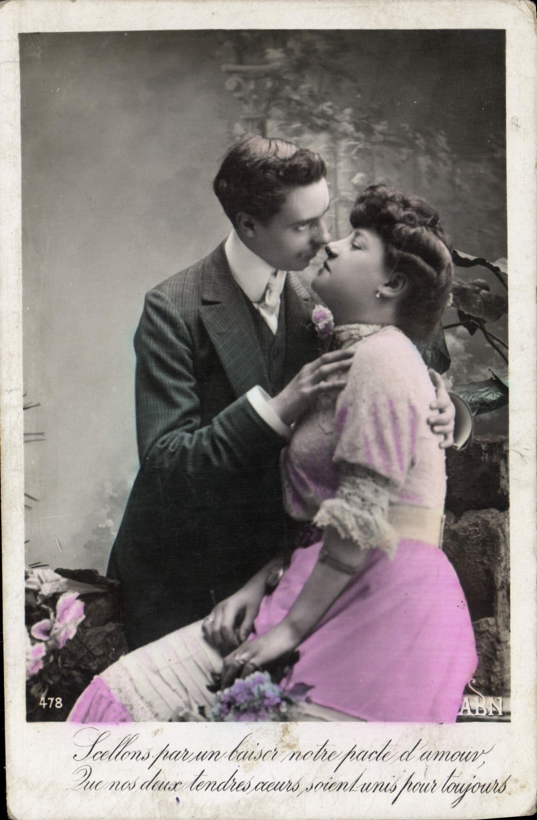 VINTAGE POSTCARD Fantasy Woman