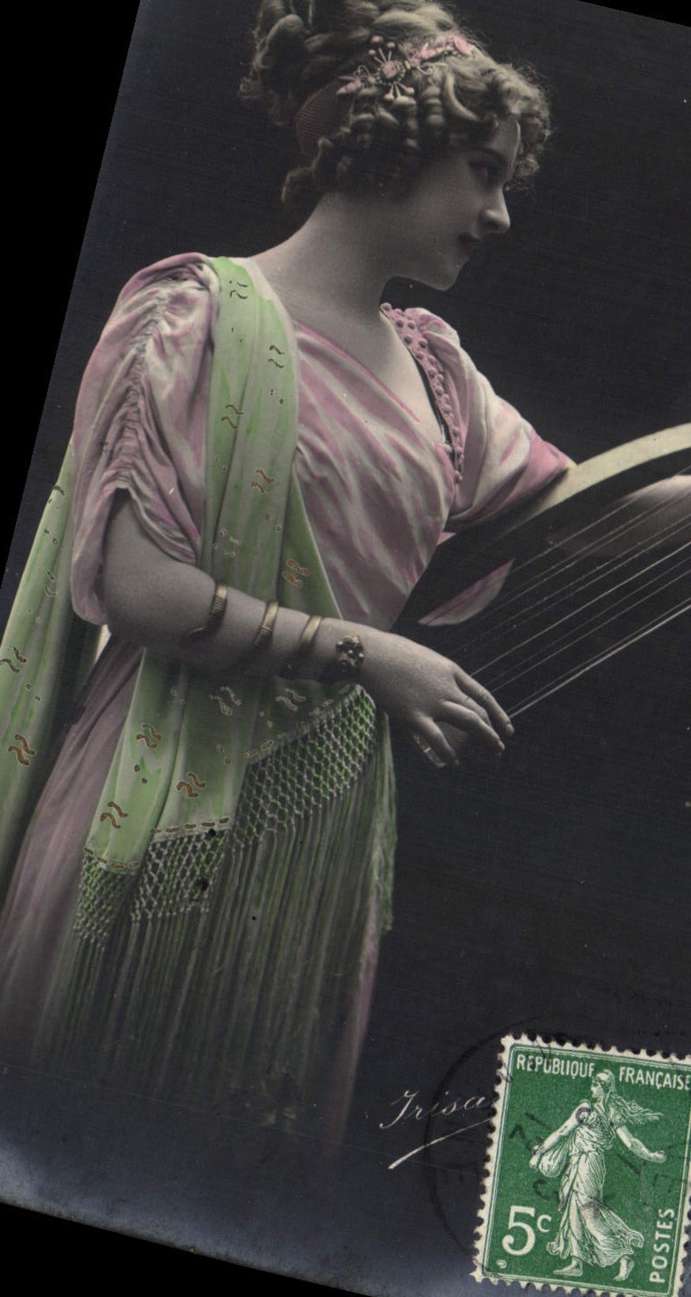 VINTAGE POSTCARD Fantasy Woman