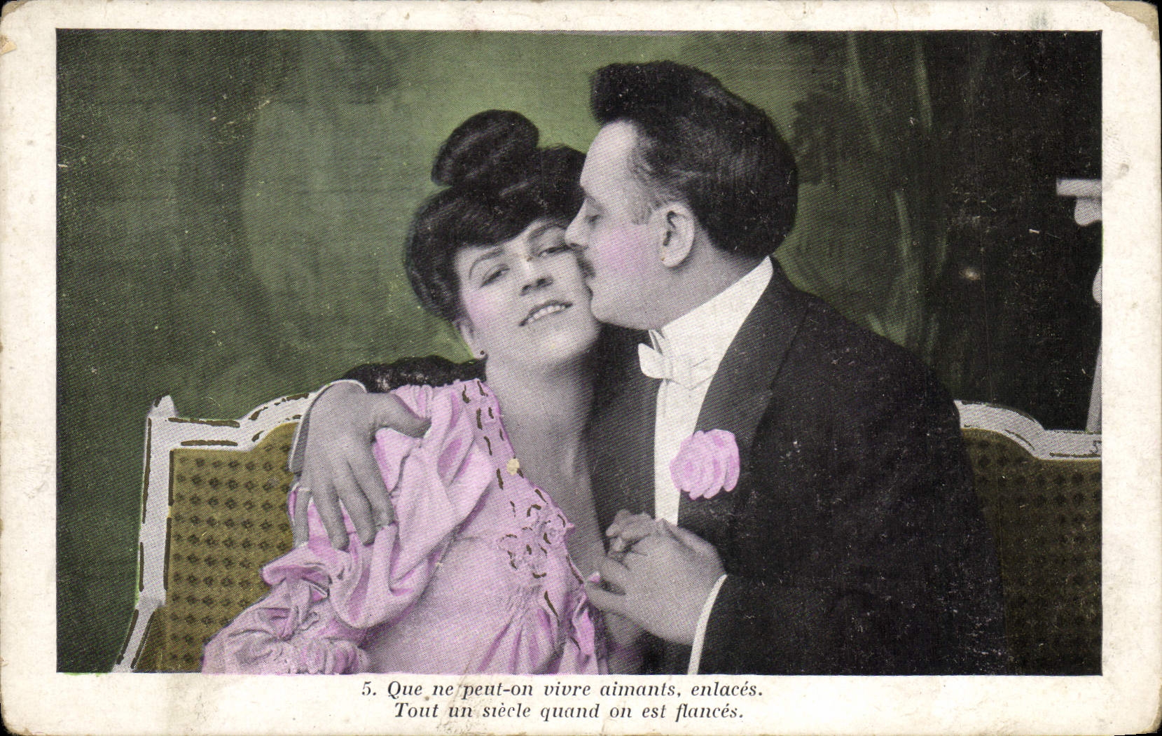 VINTAGE POSTCARD Fantasy Woman