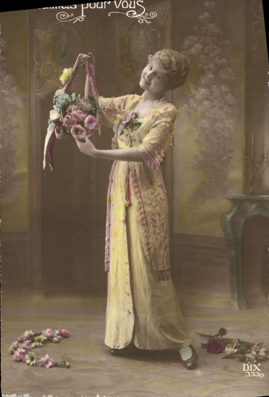 VINTAGE POSTCARD Fantasy Woman