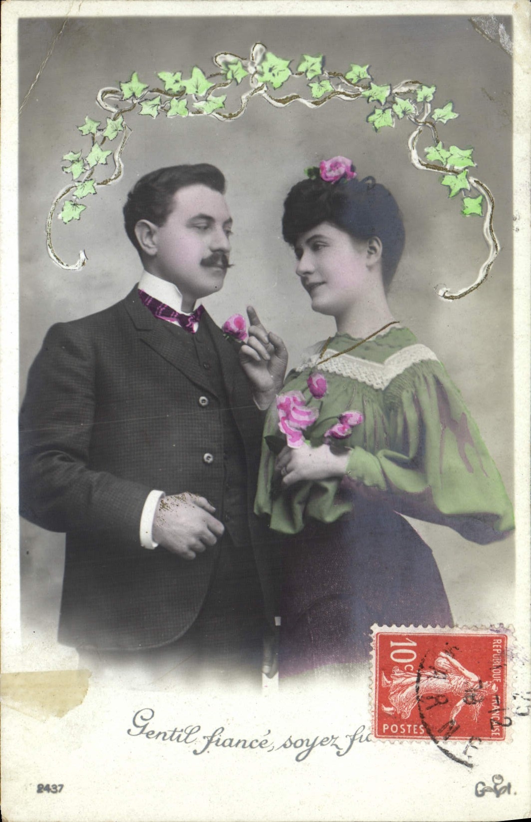 VINTAGE POSTCARD Fantasy Woman