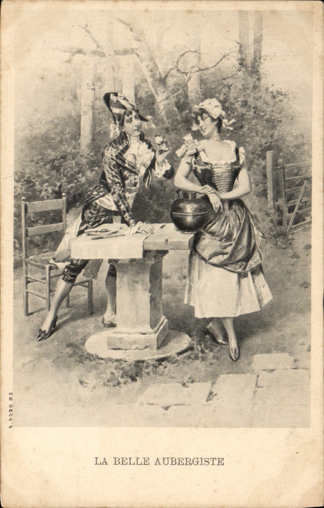 CPA Fantaisie Femme La belle aubergiste 