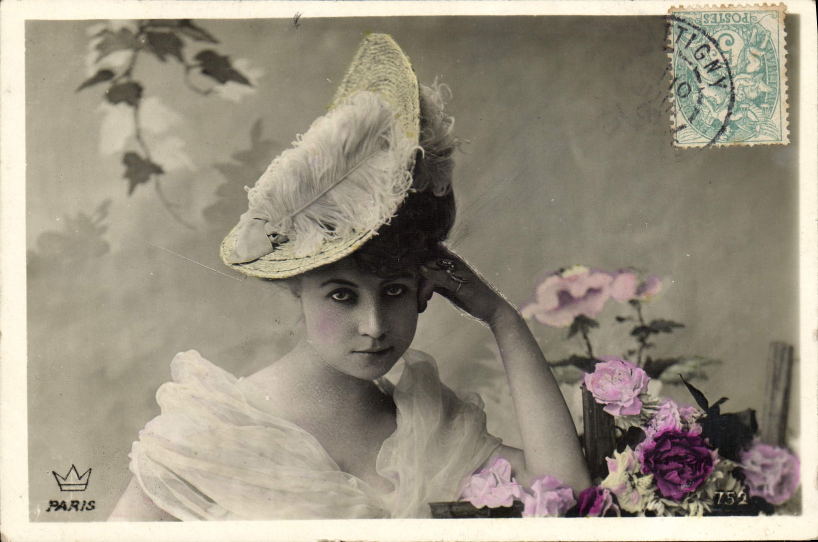 VINTAGE POSTCARD Fantasy Woman