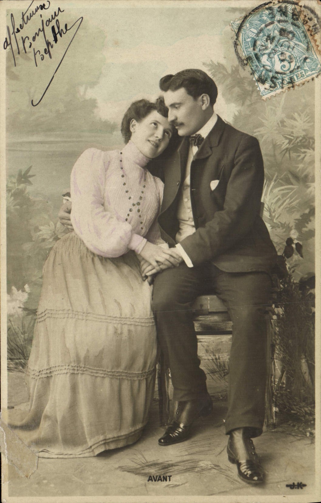 VINTAGE POSTCARD Fantasy Woman