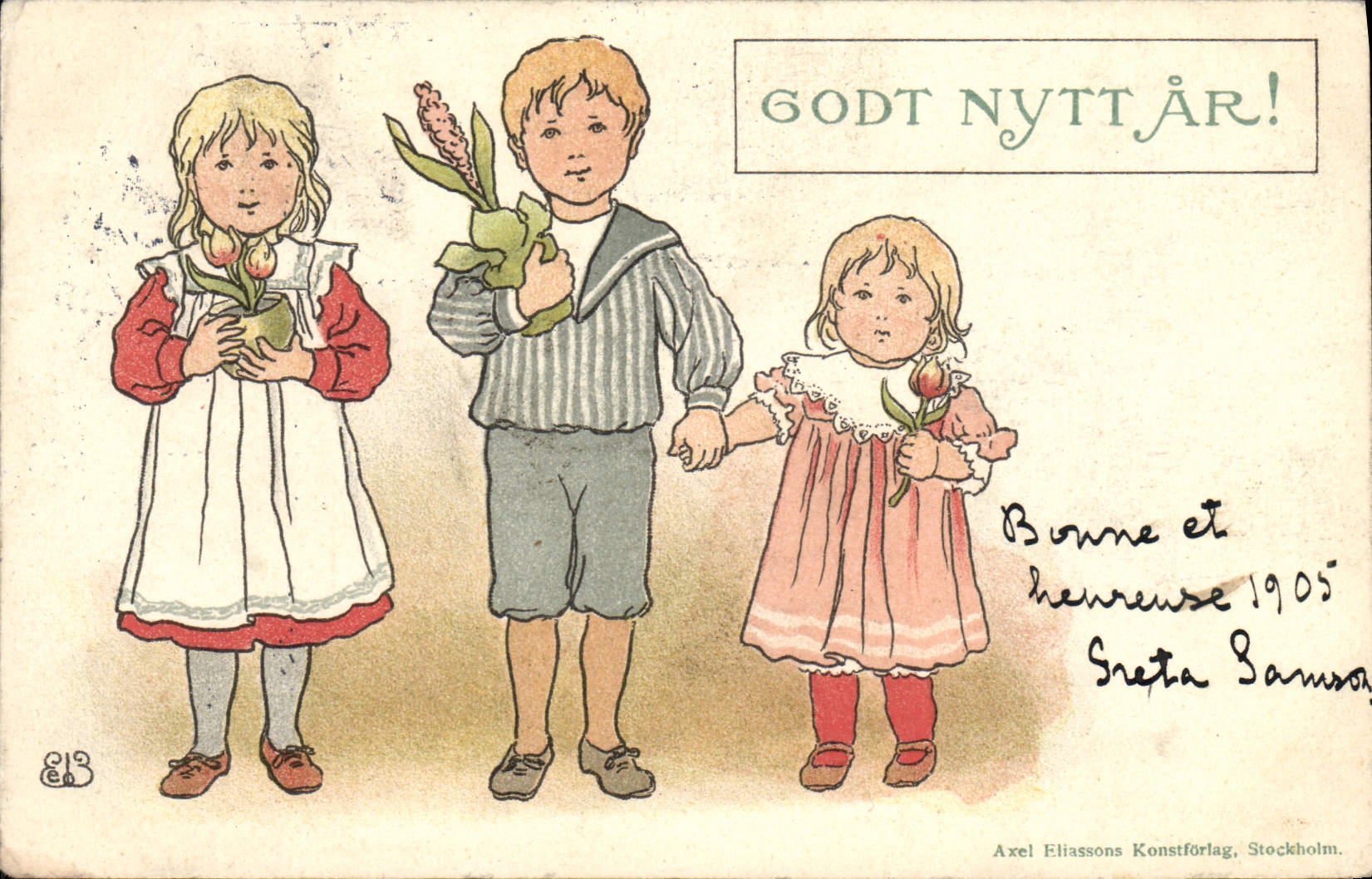 VINTAGE POSTCARD Fantasy Children