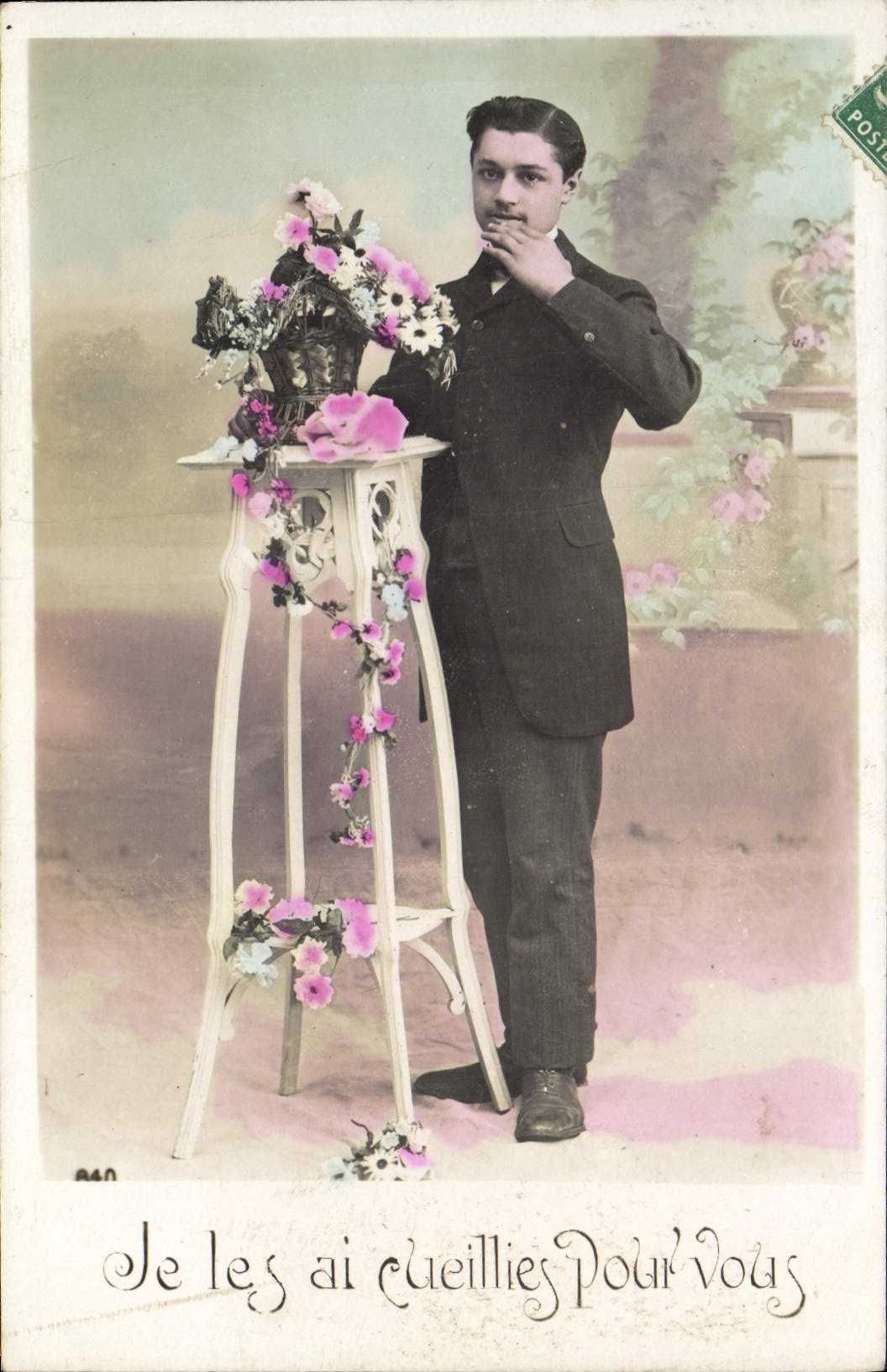 VINTAGE POSTCARD Fantasy Man