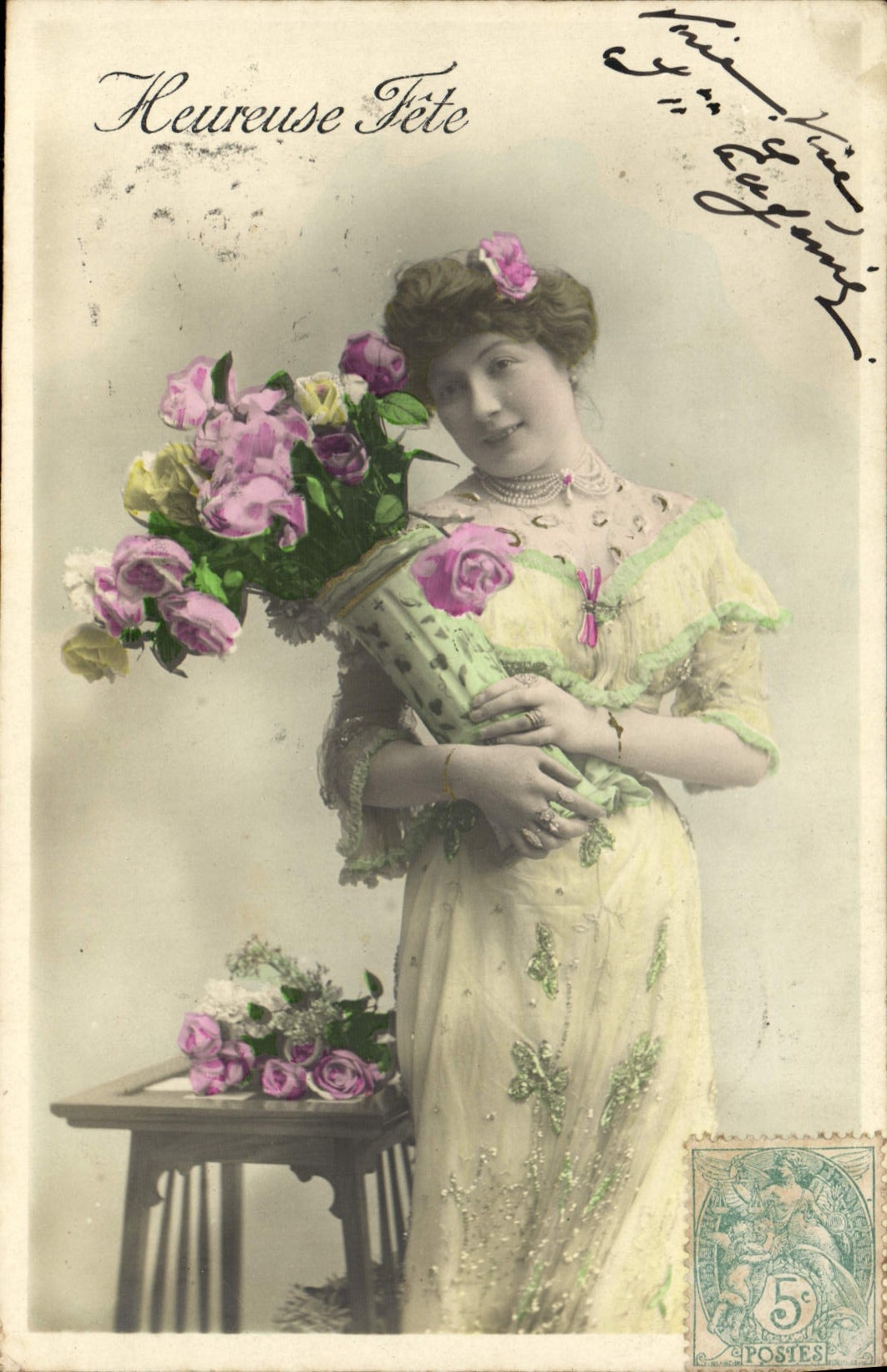 VINTAGE POSTCARD Fantasy Woman