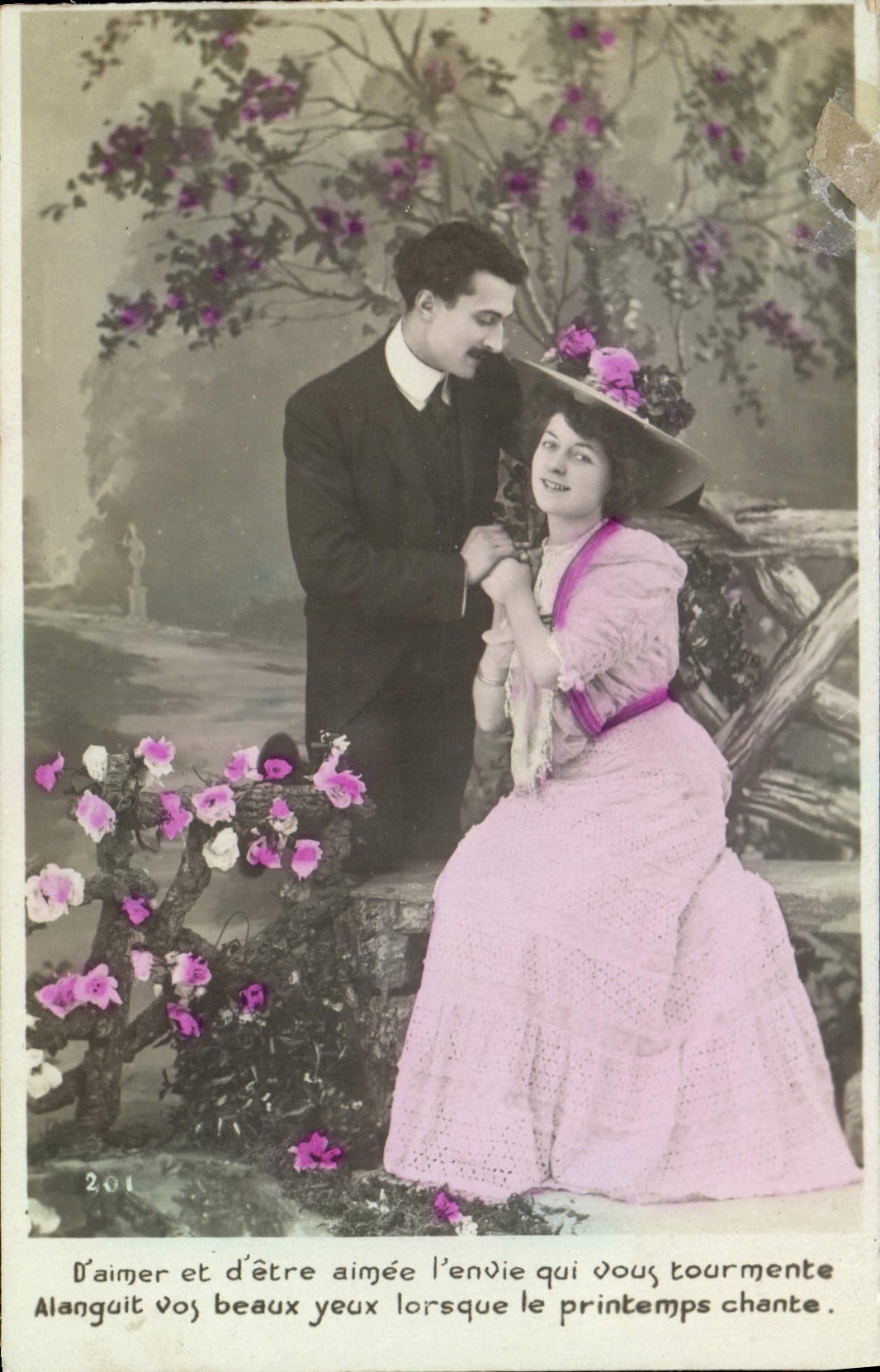 VINTAGE POSTCARD Fantasy Woman