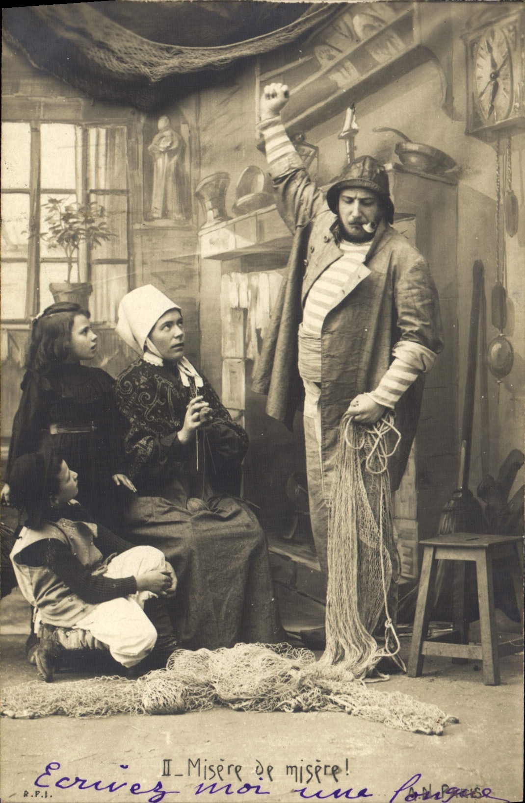 CPA Fantaisie Femme Marin Misere de misere