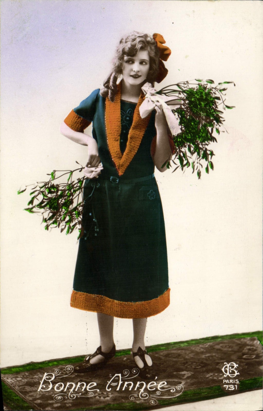 VINTAGE POSTCARD Fantasy Woman