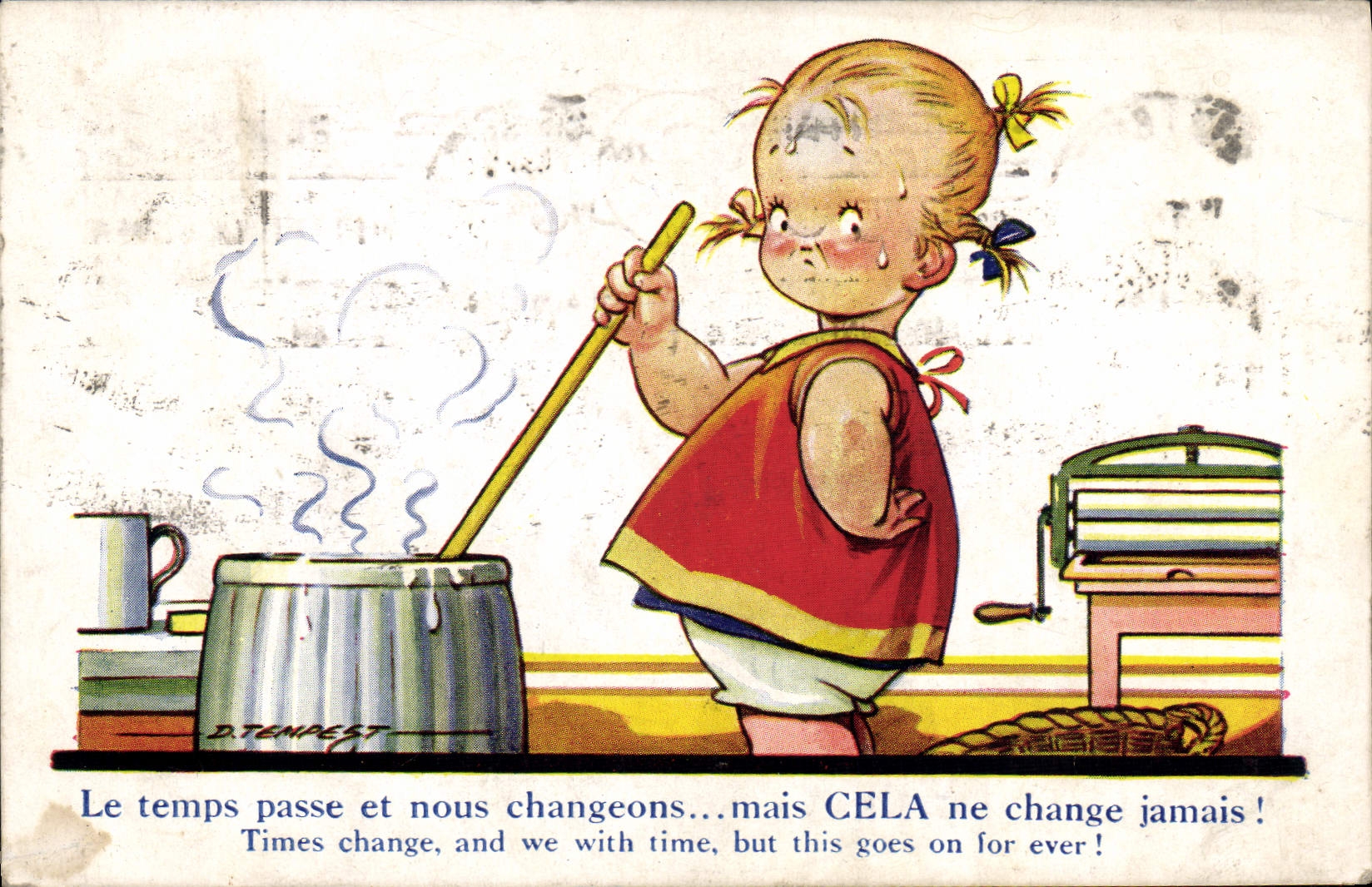 CPA Fantaisie Enfant Tempest