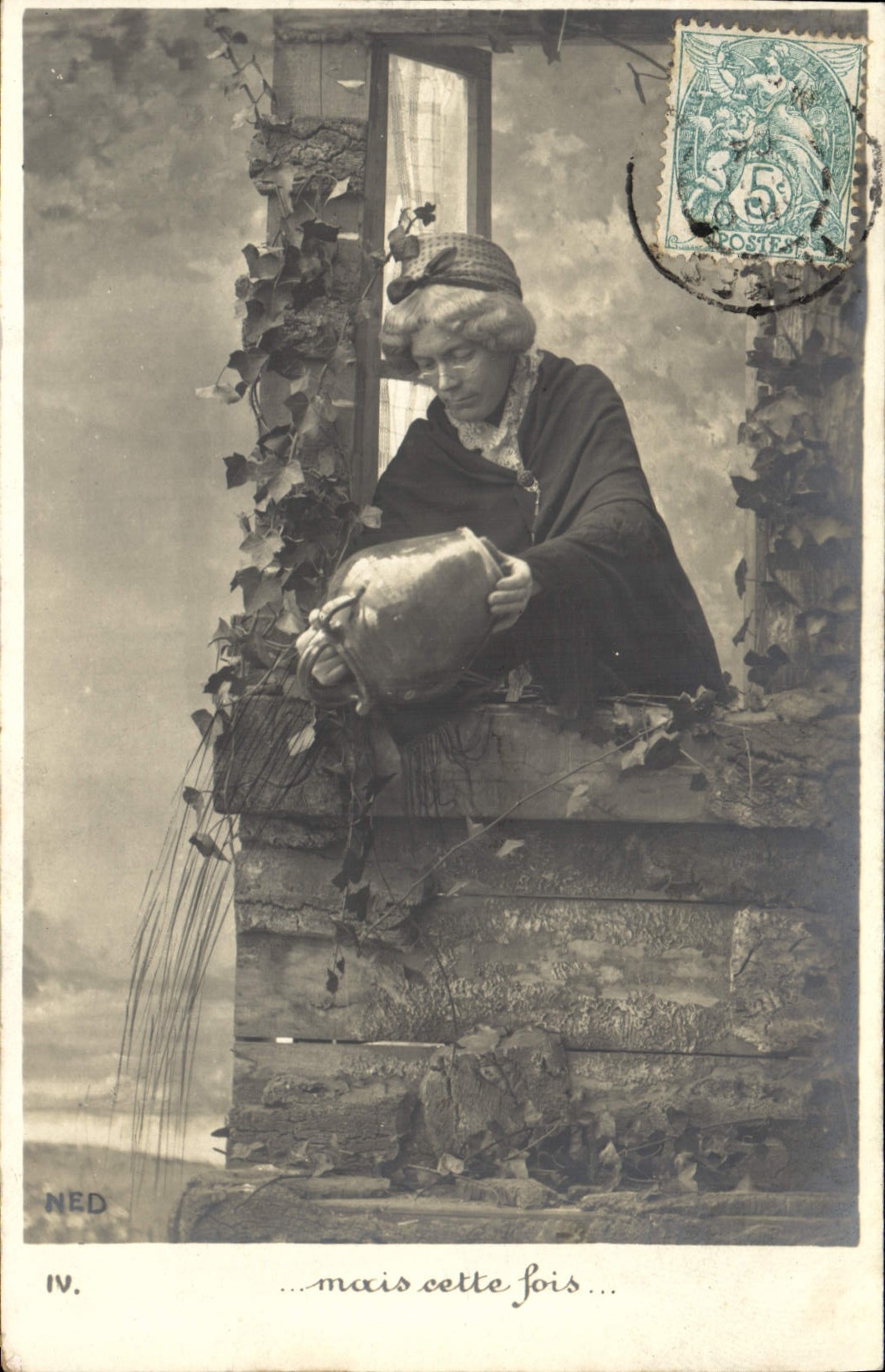 VINTAGE POSTCARD Fantasy Woman