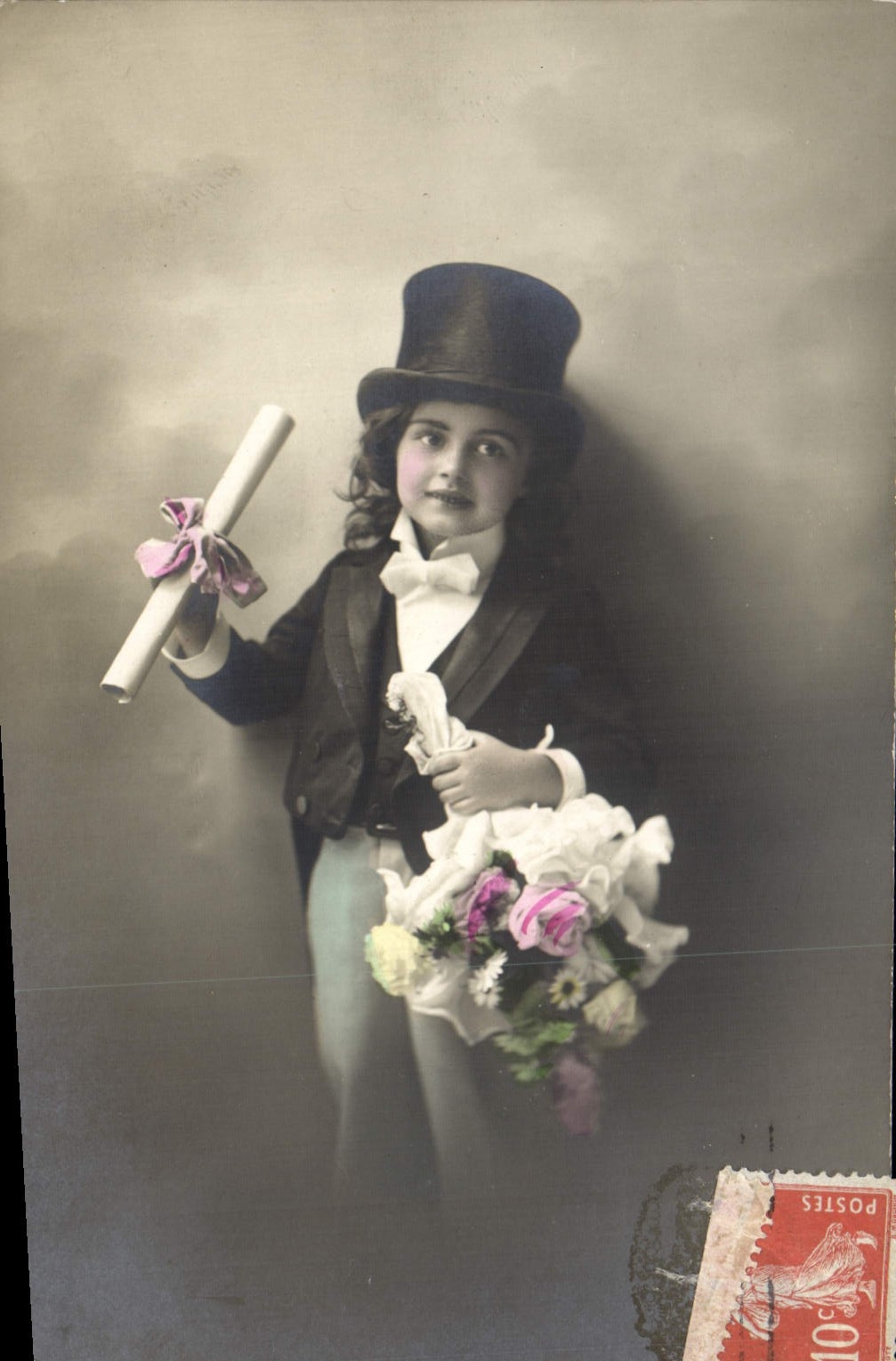 CPA Fantaisie Enfant Haut de forme