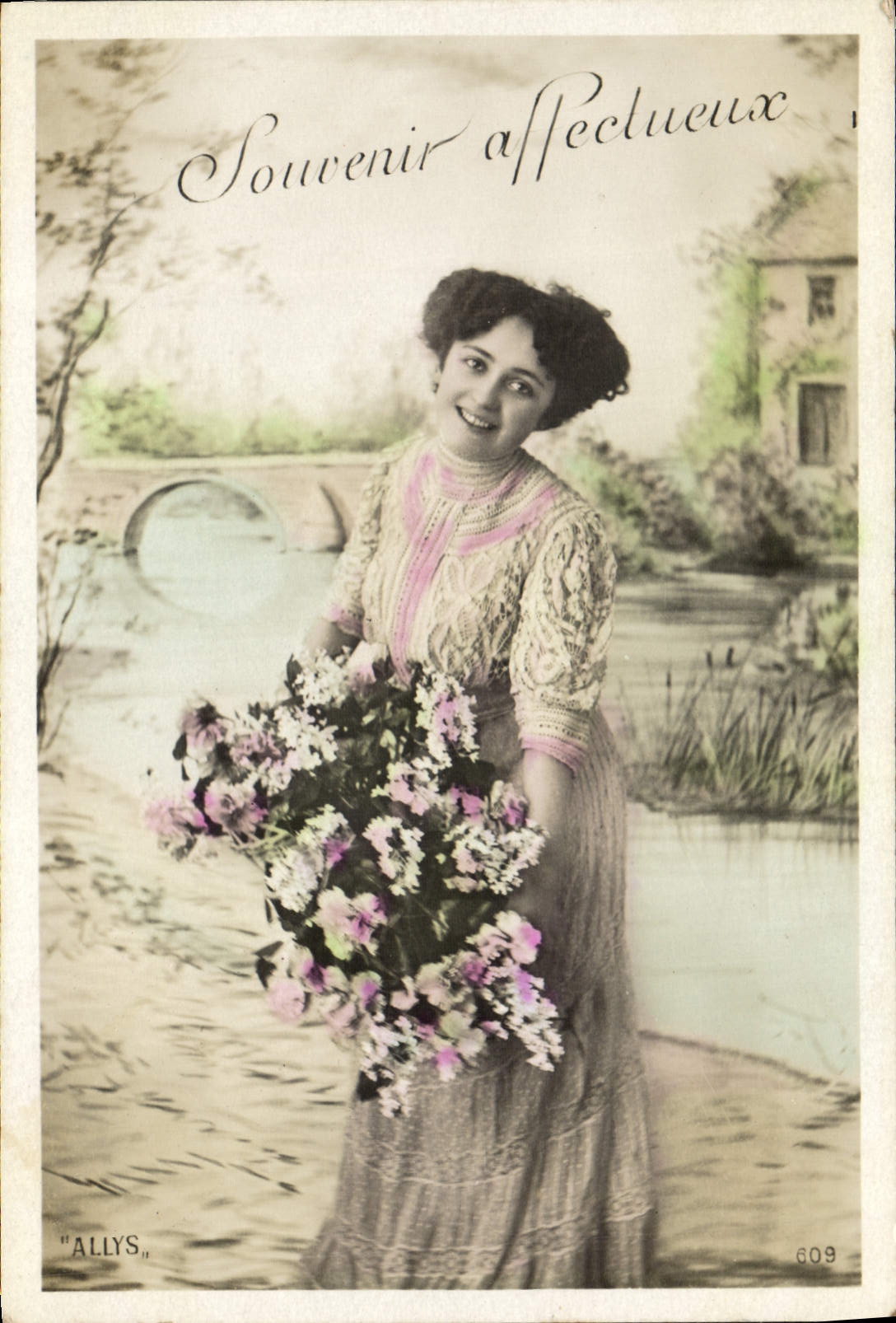 VINTAGE POSTCARD Fantasy Woman