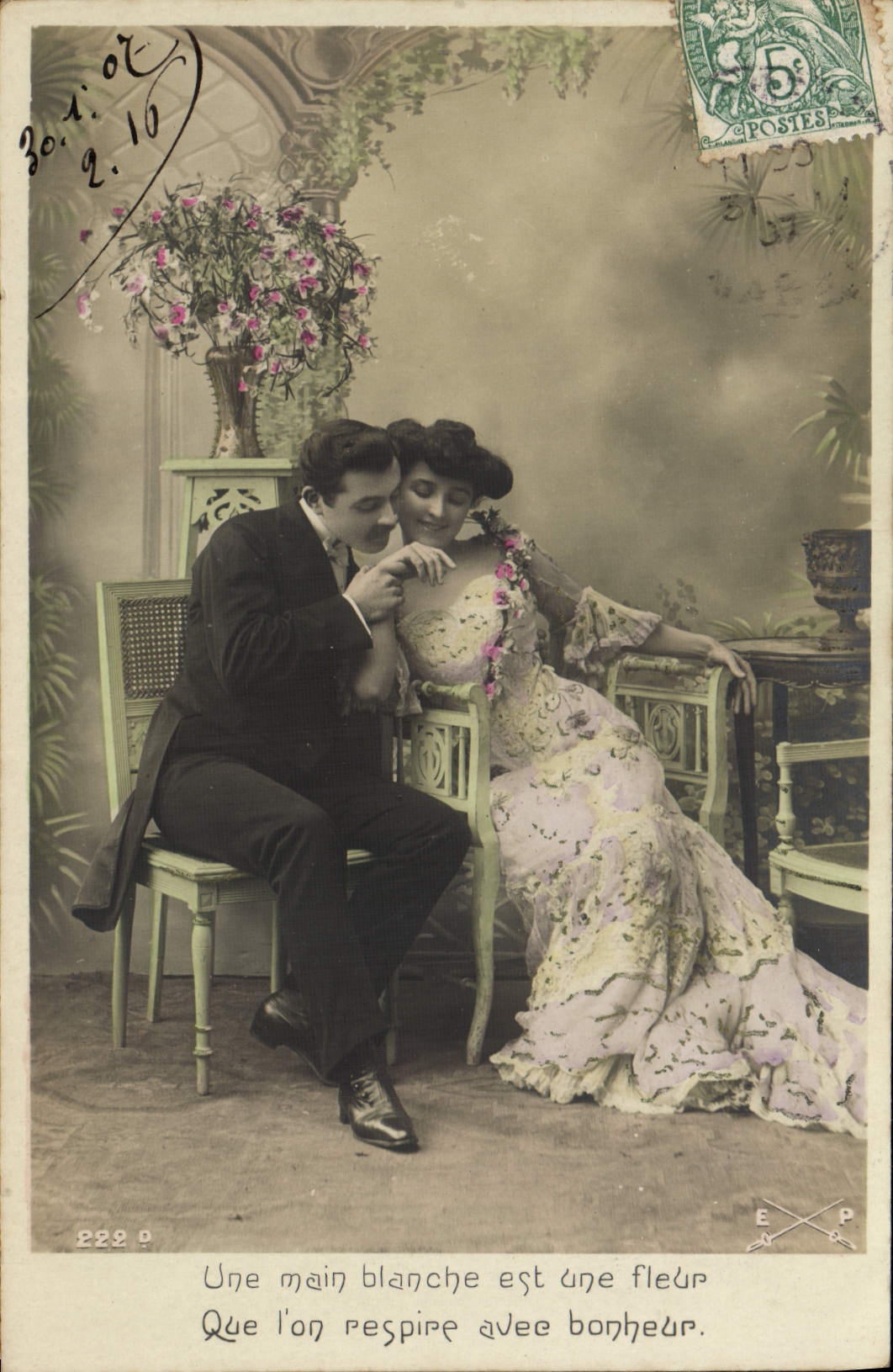 VINTAGE POSTCARD Fantasy Woman