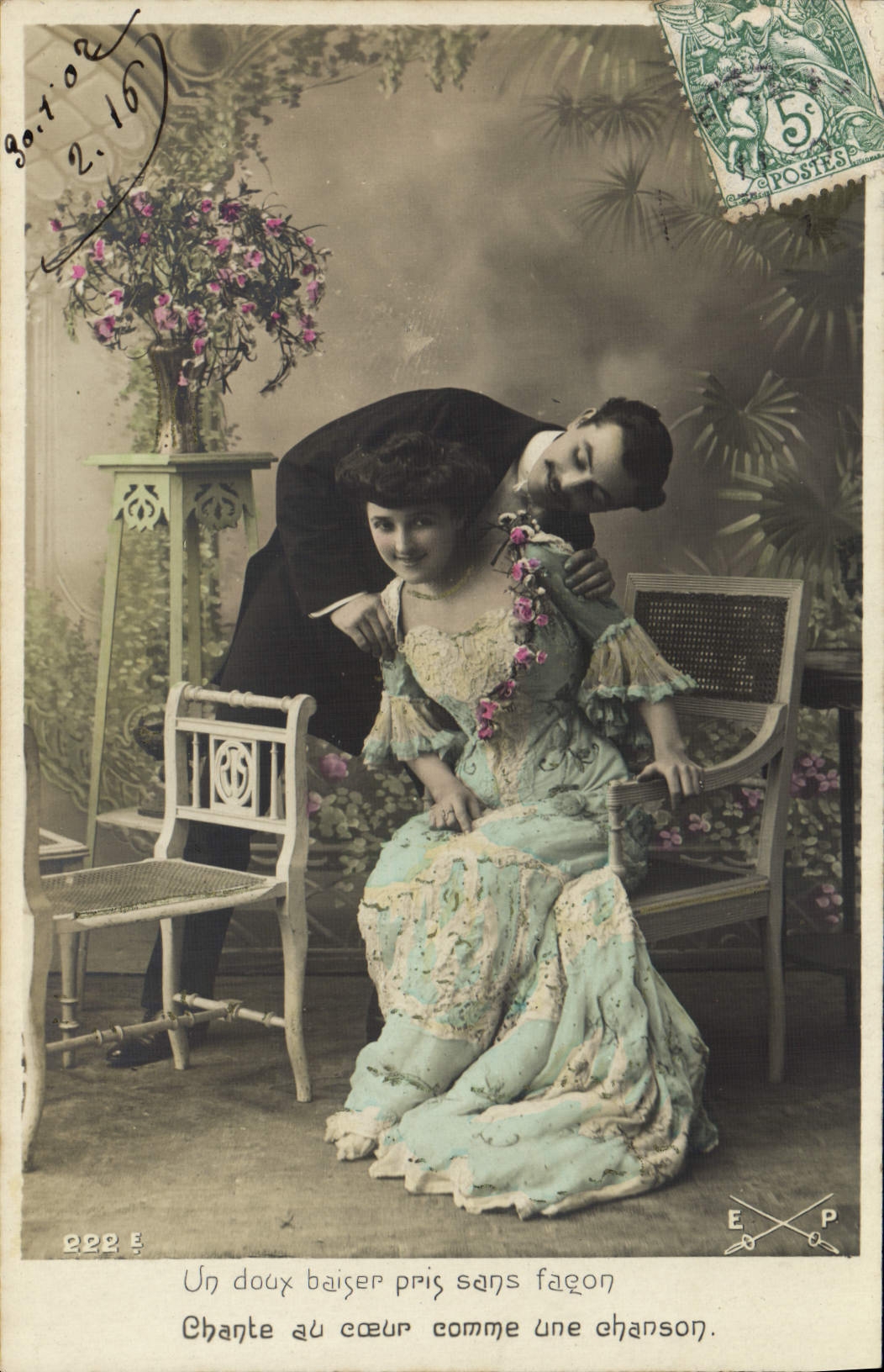 VINTAGE POSTCARD Fantasy Woman